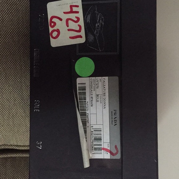 Prada—Yellow Thong wedges - Picture 3 of 6